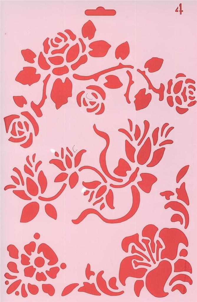 Koh I Noor Szablon 04 rozkwitające kwiaty