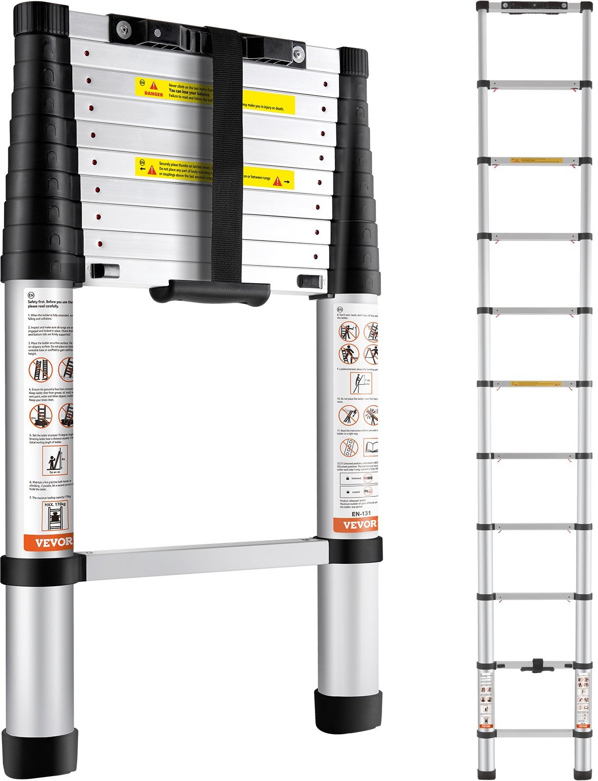 Aluminiowa Drabina Teleskopowa 320 cm