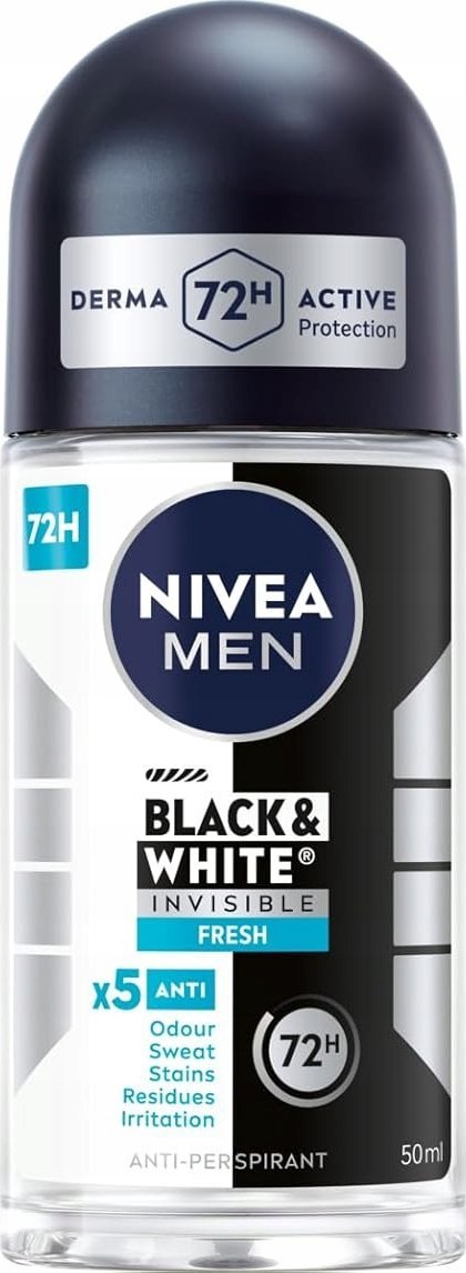 Nivea Men Dezodorant w kulce 50 ml Black&White Fresh