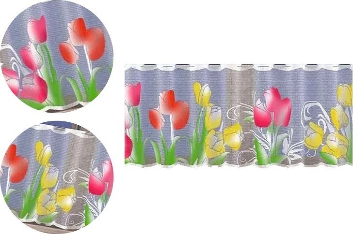 Firanka Tulipany wysokość 50 cm DomoweTekstylia | WN266T 050