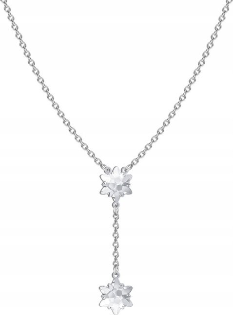 Radziszewska Jewellery Naszyjnik Srebrny z Płatkiem Śniegu Boże Narodzenie