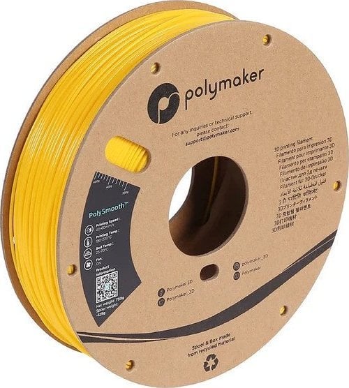 Poly Filament Polymaker PolySmooth PVB 1,75mm, 0,75kg - Yellow}
