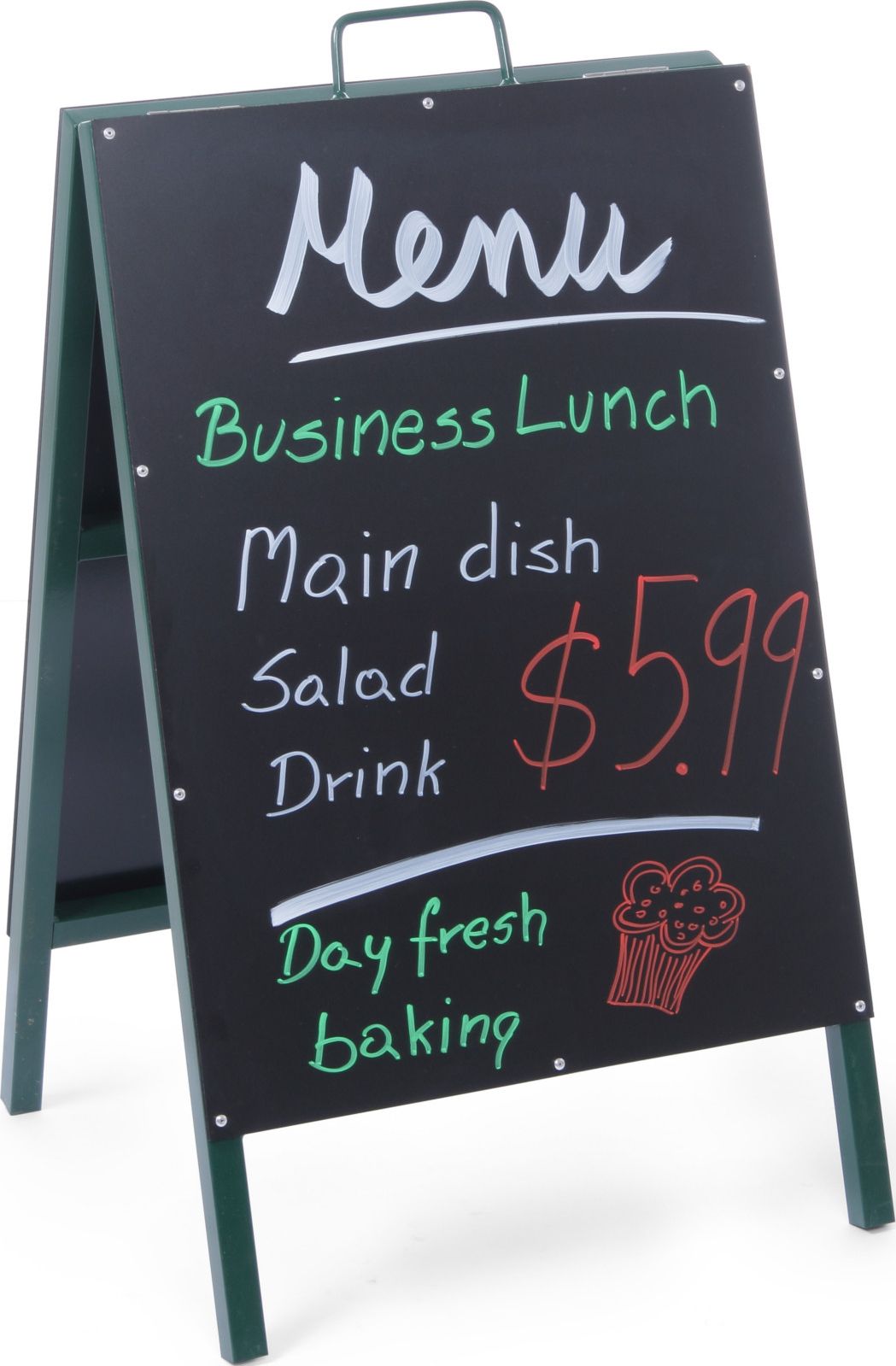 Hendi Tablica informacyjna reklamowa MENU wolnostojąca do restauracji 500x850mm - Hendi 664117 Tablica informacyjna reklamowa MENU wolnostojąca do res