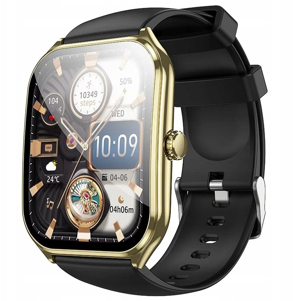 Smartwatch Hoco 1,96" AMOLED IP67 z funkcją rozmowy Y28 złoty