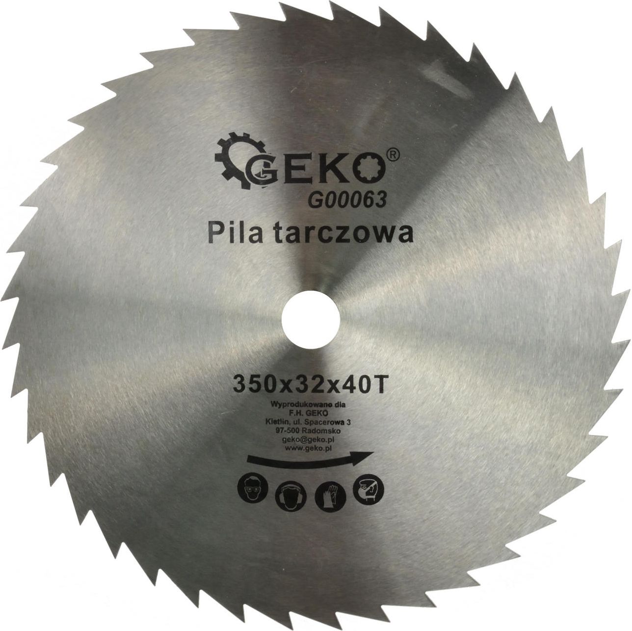 Geko tarcza do drewna 350x32x40T (G00063)