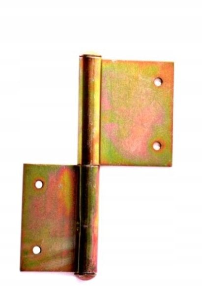 UN ZAWIAS DRZWIOWY OCYNKOWANY OZDOBNY 120MM LEWY