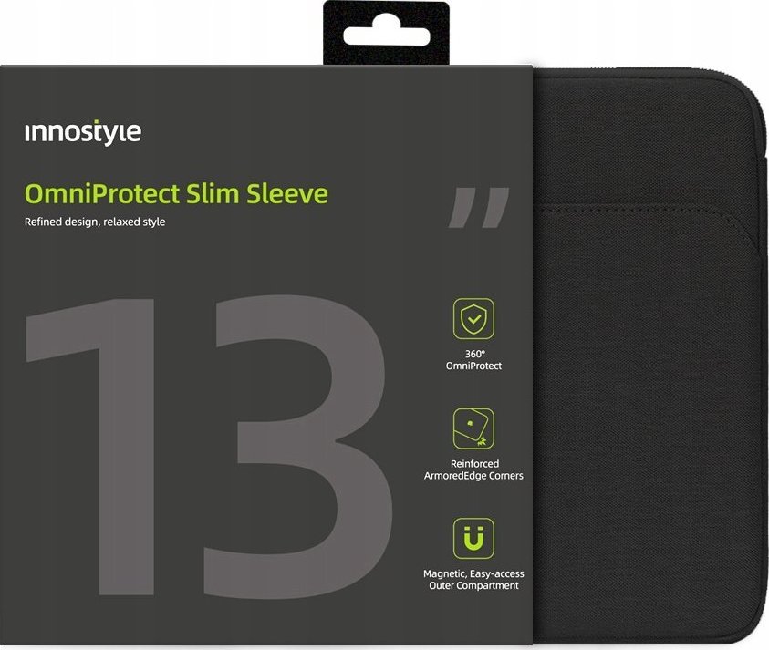 Etui Innostyle INNOSTYLE TORBA NA LAPTOPA 13" WODOODPORNA ETUI OMNIPROTECT SLIM CZARNA