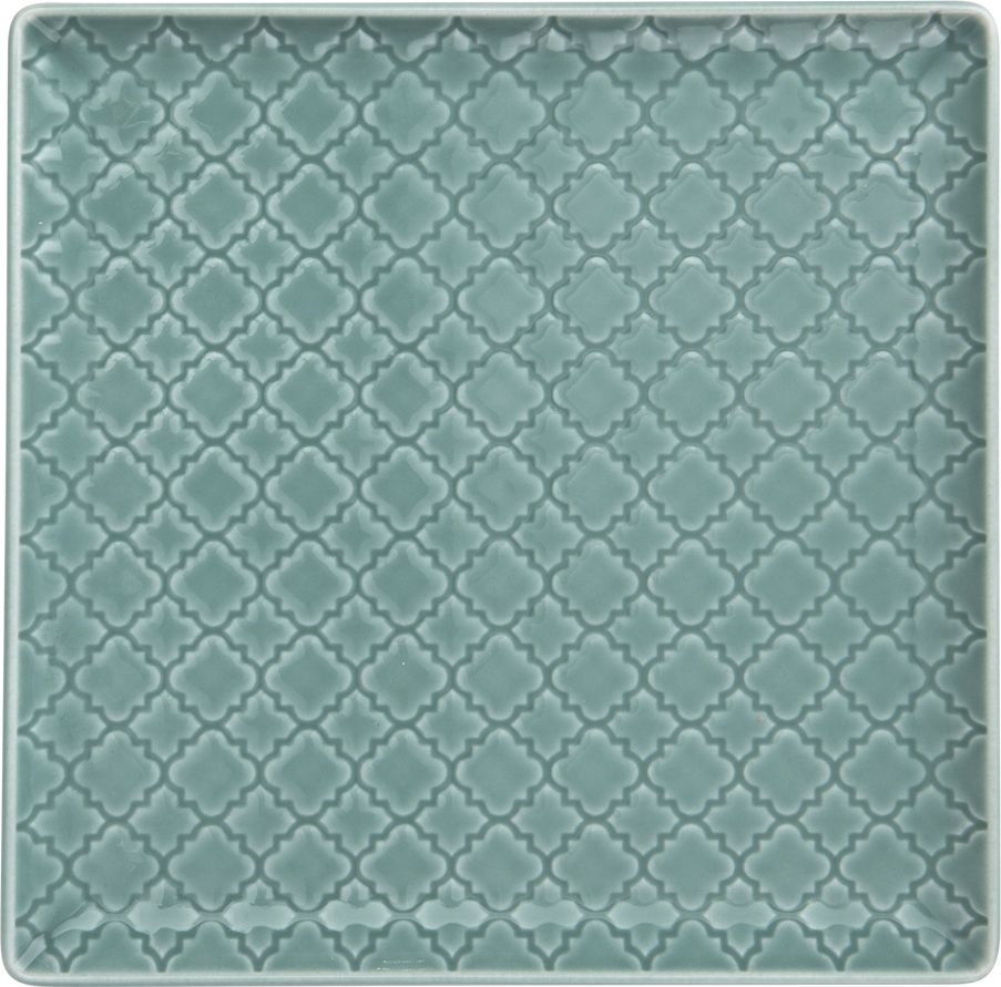 Lubiana Talerz płytki kwadratowy 17cm Marrakesz morski