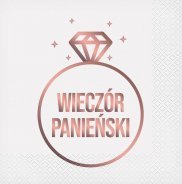 GoDan Serwetki Wieczór Panieński białe 33x33cm 20szt.