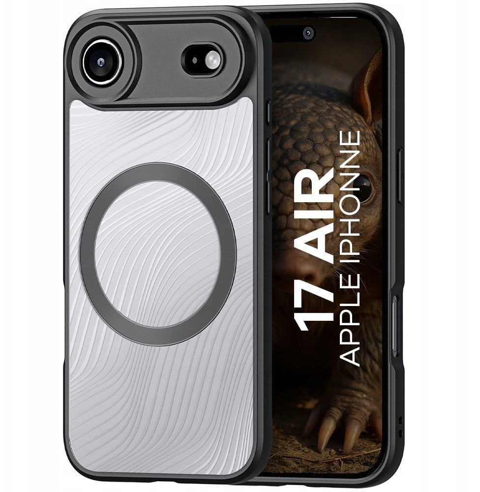 Etui Dux Ducis Aimo Mag z pierścieniem magnetycznym na iPhone 17 Air – czarne