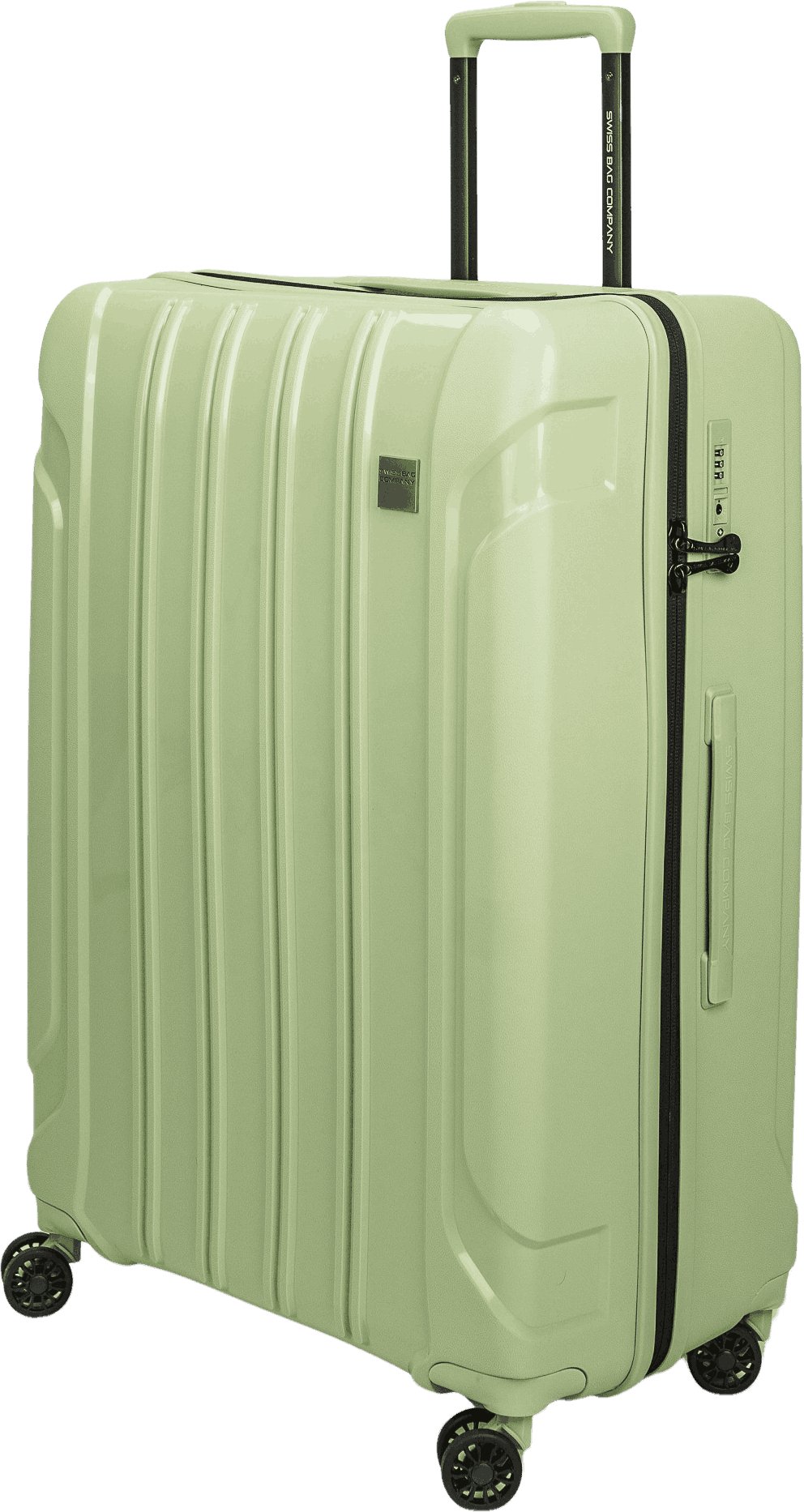Duża walizka SwissBags Tourist 75 cm zielony Uniwersalny