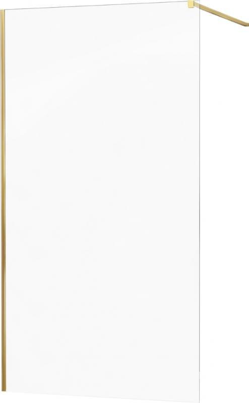 Mexen Mexen Kioto ścianka prysznicowa 100 x 200 cm, transparent 8 mm, złoty - 800-100-101-50-00