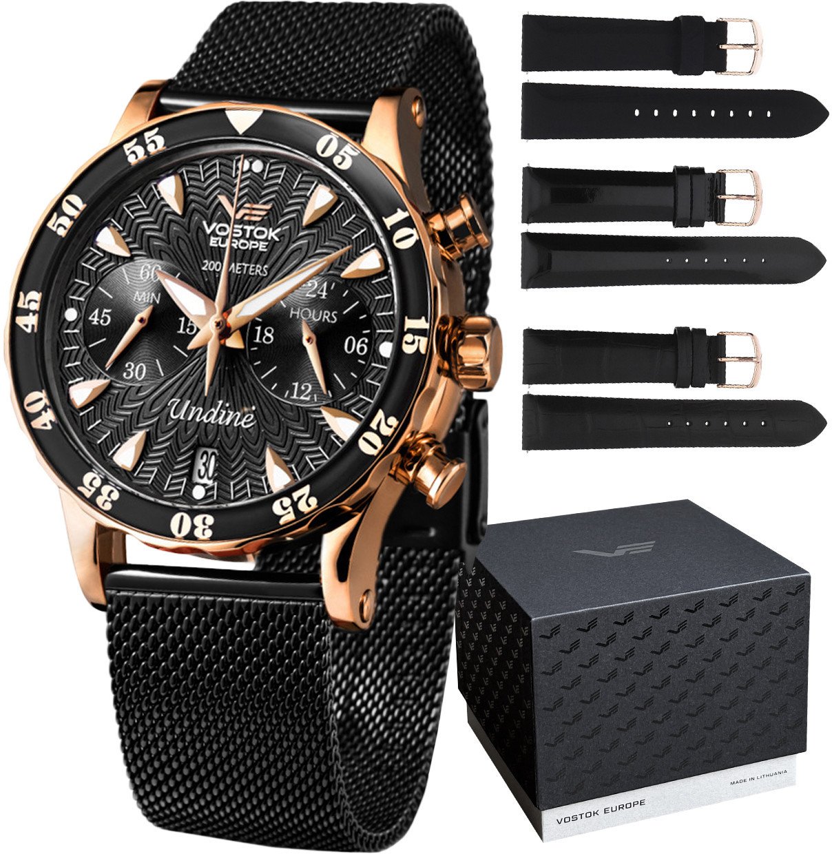 Zegarek damski Vostok Europe VK64-515B568B1 czarny