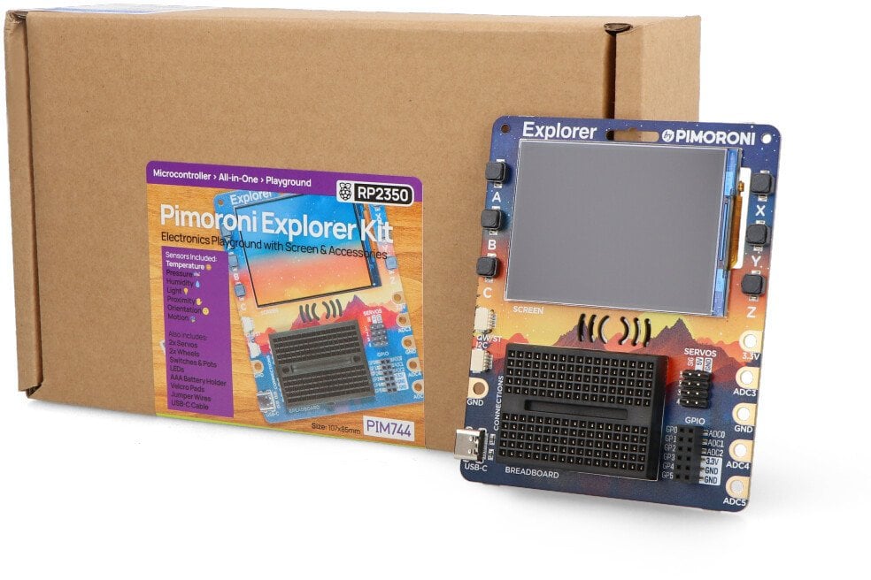 PiMoroni Explorer - płytka rozwojowa z modułem RP2350B i wyświetlaczem LCD 2,8'' + akcesoria - PiMoroni PIM744}
