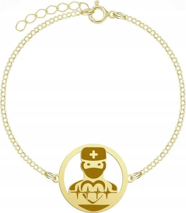 Radziszewska Jewellery Bransoletka Pozłacana Kardiolog GRAWER GRATIS