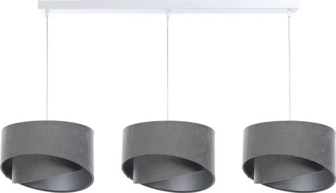 Lampa wisząca Lumes Szara asymetryczna lampa wisząca nad stół - S501-Dirta