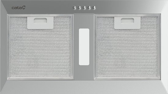 CATA Hood GCB 55 X Canopy, Energy efficiency class C, Width 55 cm, 371 m3/h, Mechanical, LED, Stainless steel/Grey