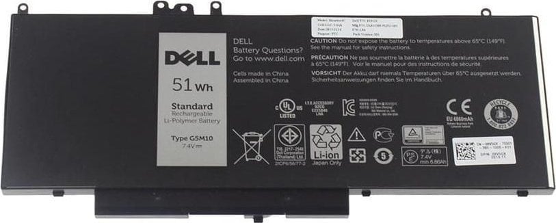 Bateria Dell Battery, 51WHR, 4 Cell,