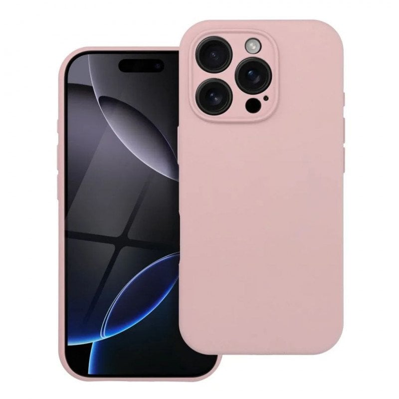 Futerał SILICONE 2mm do IPHONE 16 Pro Max kompatybilny z MagSafe pudrowy róż