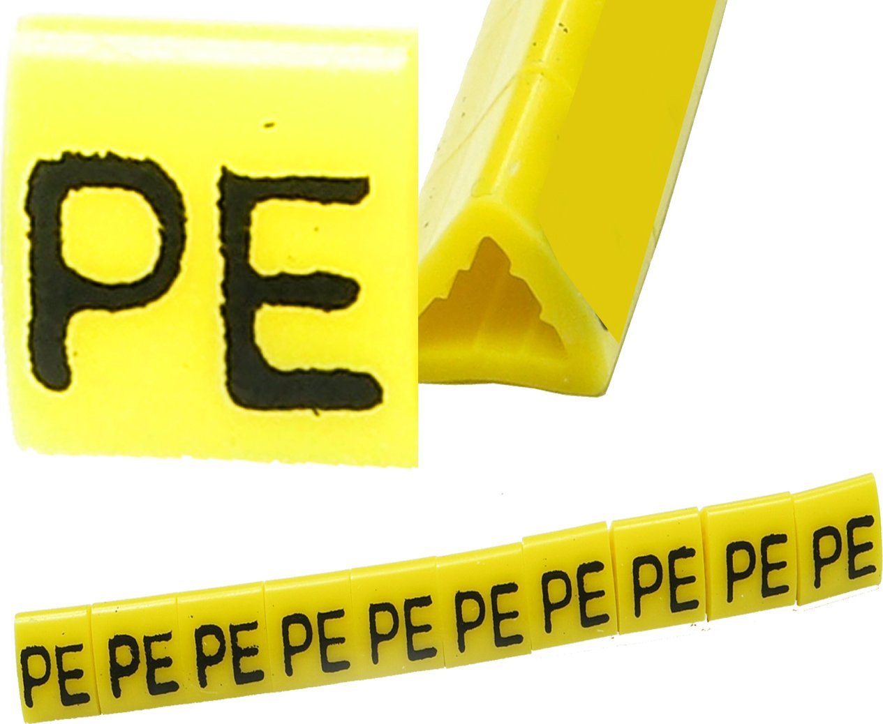 Ergom Oznacznik przewodów OZ-1 PE żółte 100szt