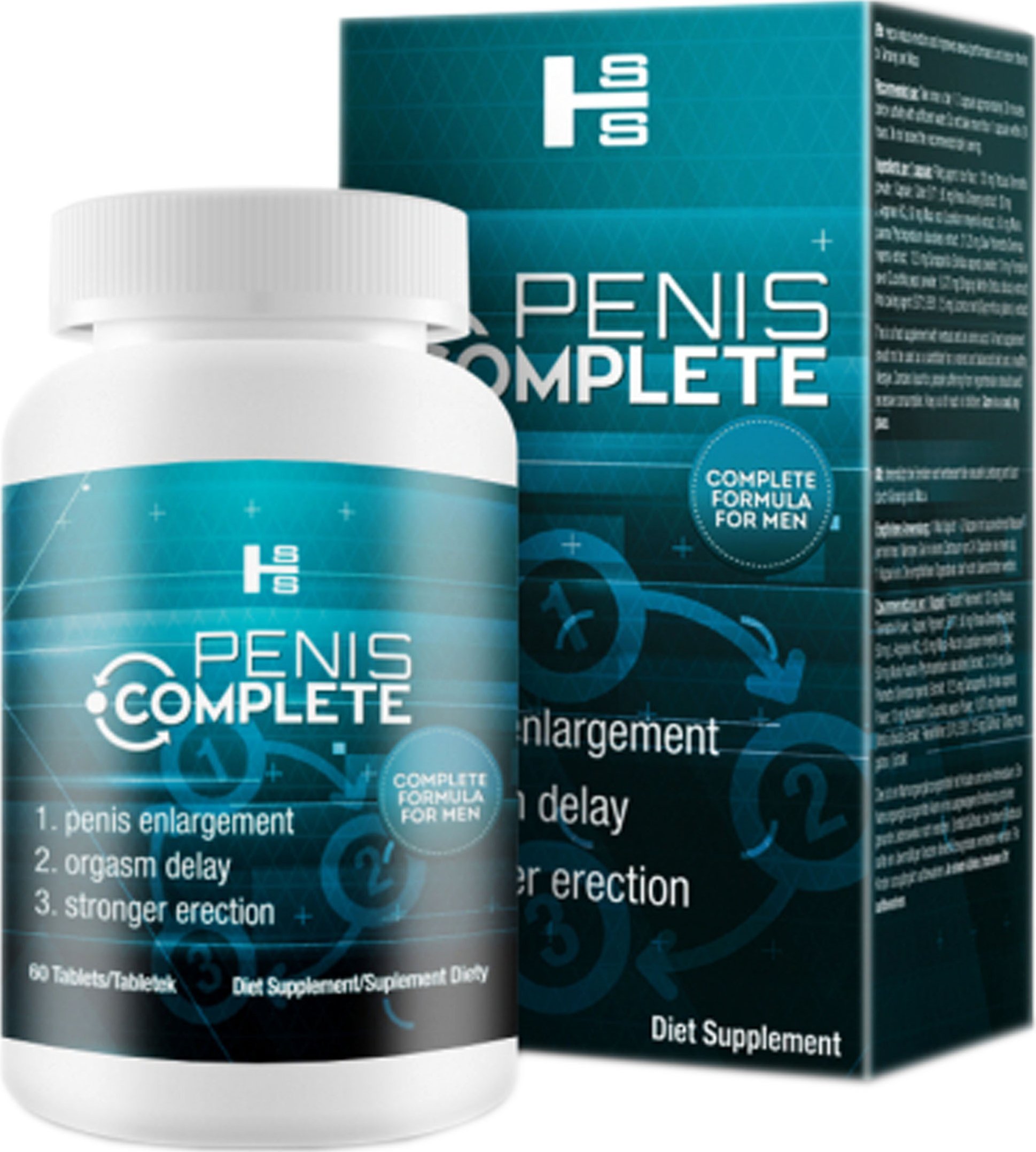 Penis Complete erekcja dłuższy seks i powiększanie penisa 3w1 60 kapsułek : Ilość w zestawie - 1 opakowanie