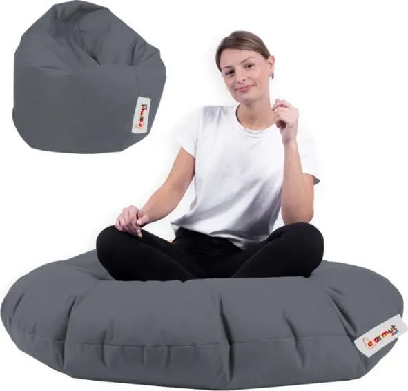 Eurofirany Sėdmaišis Iyzi 100 Cushion Pouf, pilkas