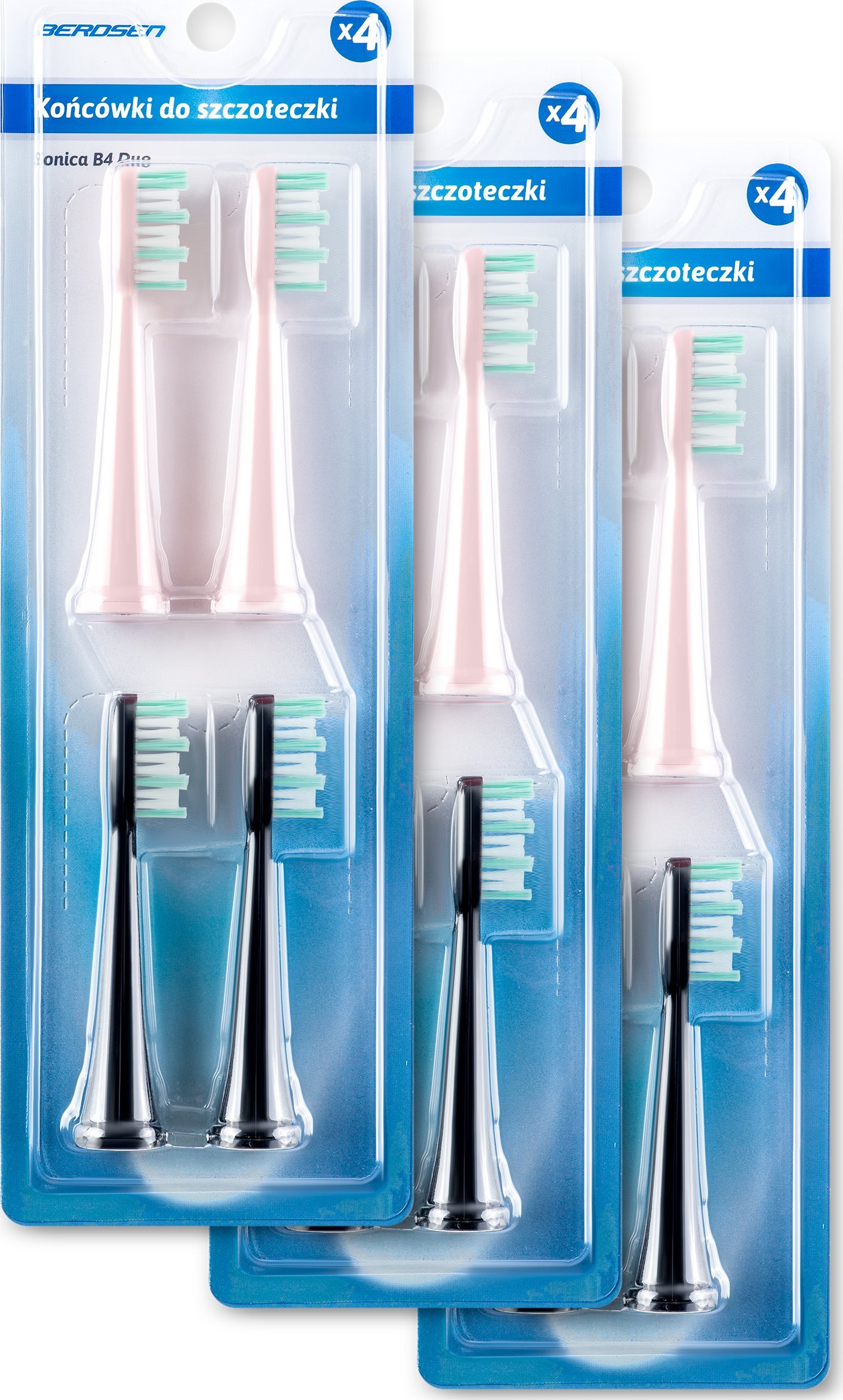 Końcówka Berdsen Końcówki do szczoteczki sonicznej Berdsen DUO 12 szt.