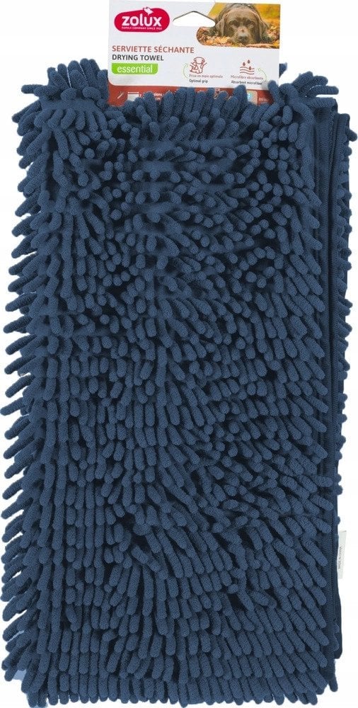 ZOLUX Ręcznik dla psa z mikrofibry do suszenia 90x24 niebieski