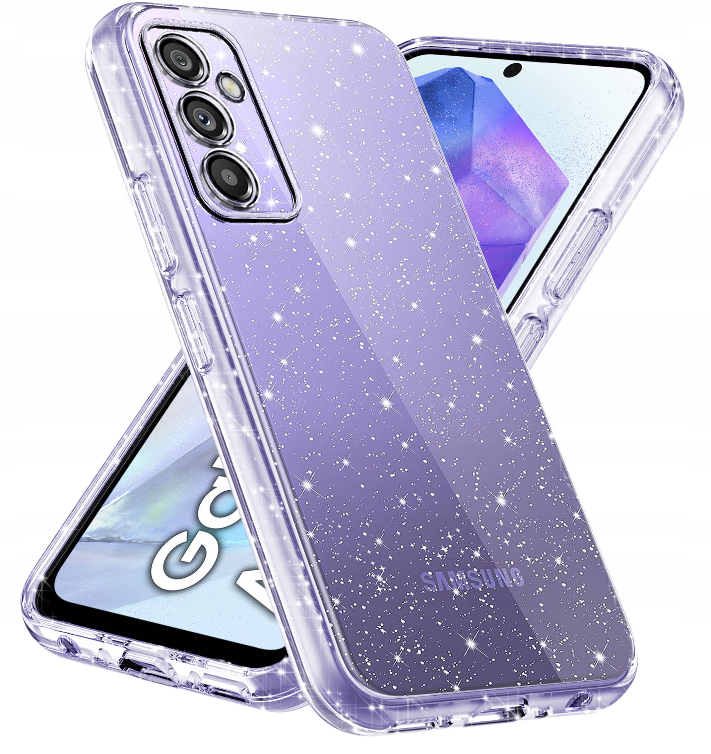 Etui do Samsung Galaxy A55 5G SILIKONOWE BROKATOWE CASE + SZKŁO OCHRONNE 9H