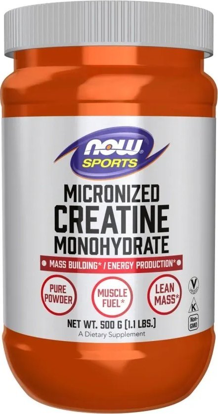 NOW Foods NOW Foods - Monohydrat Kreatyny, Mikronizowany, Proszek, 500g