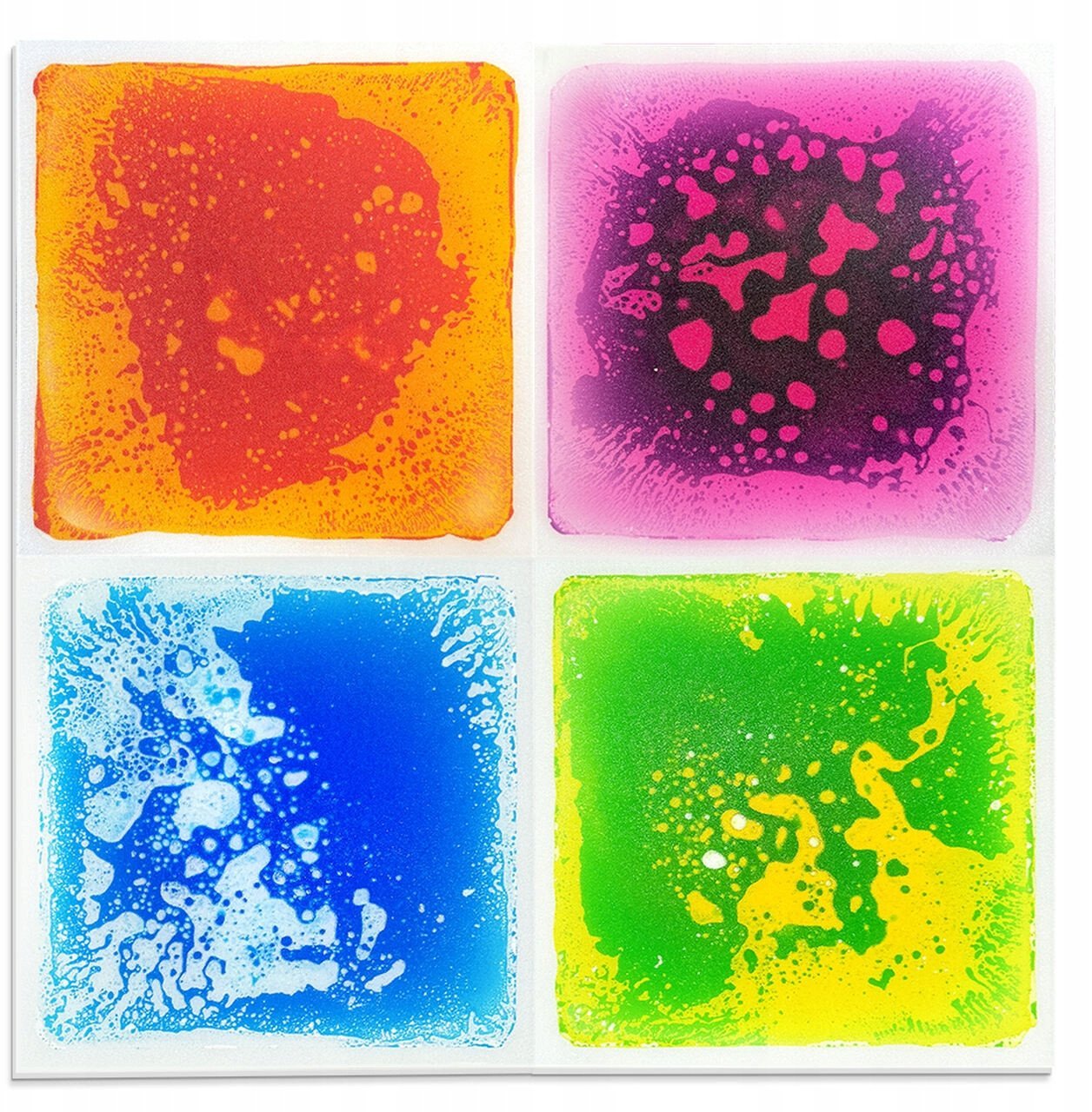 TULLO 703 Ścieżka sensoryczna - sensoryczne płytki z cieczą 30 cm 4 szt.