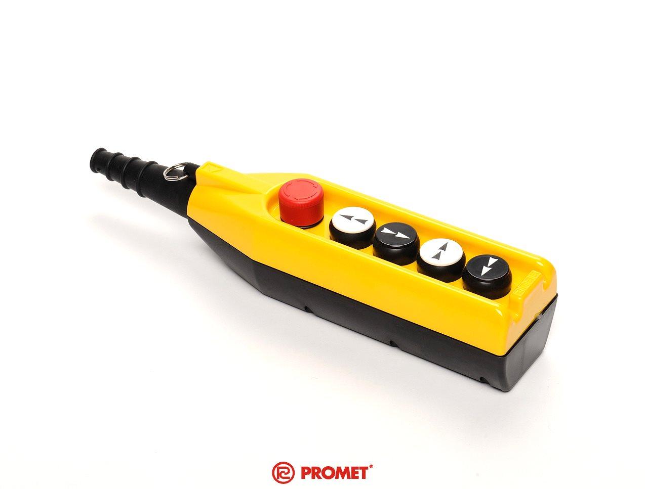 Promet Kaseta sterownicza 5 przycisków w tym przycisk awaryjnego stopu 30mm dwie prędkości - PV5E30B44