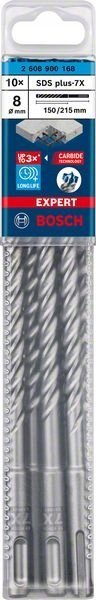 Wiertło Bosch BOSCH SDS plus-7X 8x150x215mm 10pcs - 2608900168 EXPERT RANGE