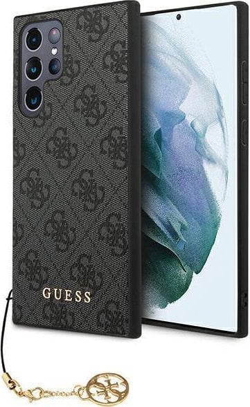 Guess Etui GUHCS23LGF4GGR Samsung Galaxy S23 Ultra szary hardcase 4G Charms Collection
