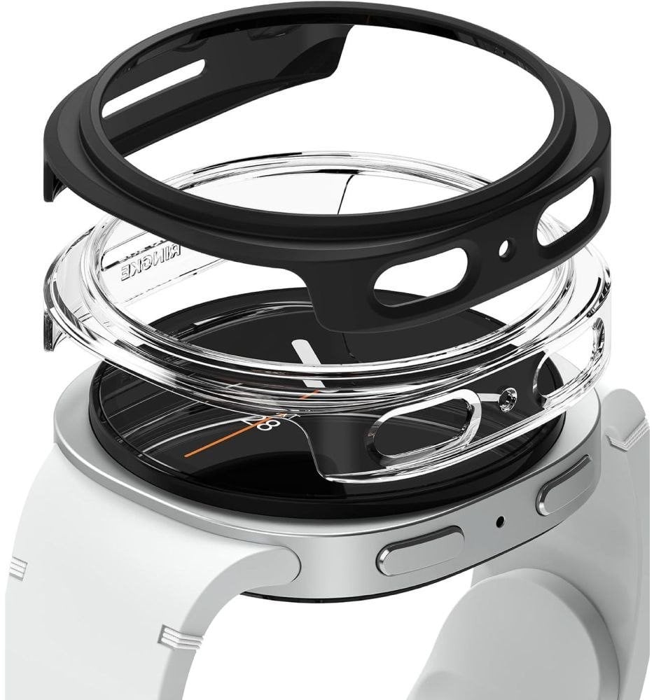 RINGKE SLIM 2-PACK GALAXY WATCH 8 (44 MM) CLEAR & MATTE BLACK