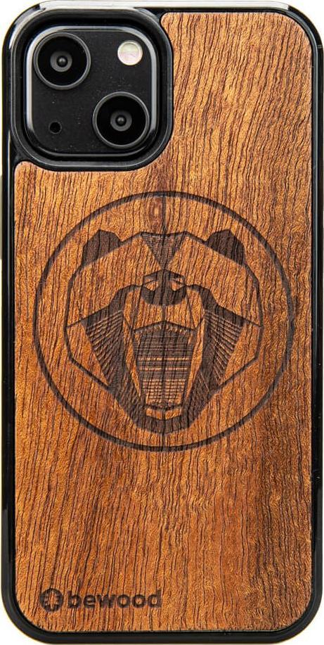 BeWood Drewniane Etui iPhone 13 Mini NIEDŹWIEDŹ MERBAU