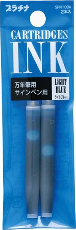 Platinum Naboje atramentowe PLATINUM, 2szt., niebieskie