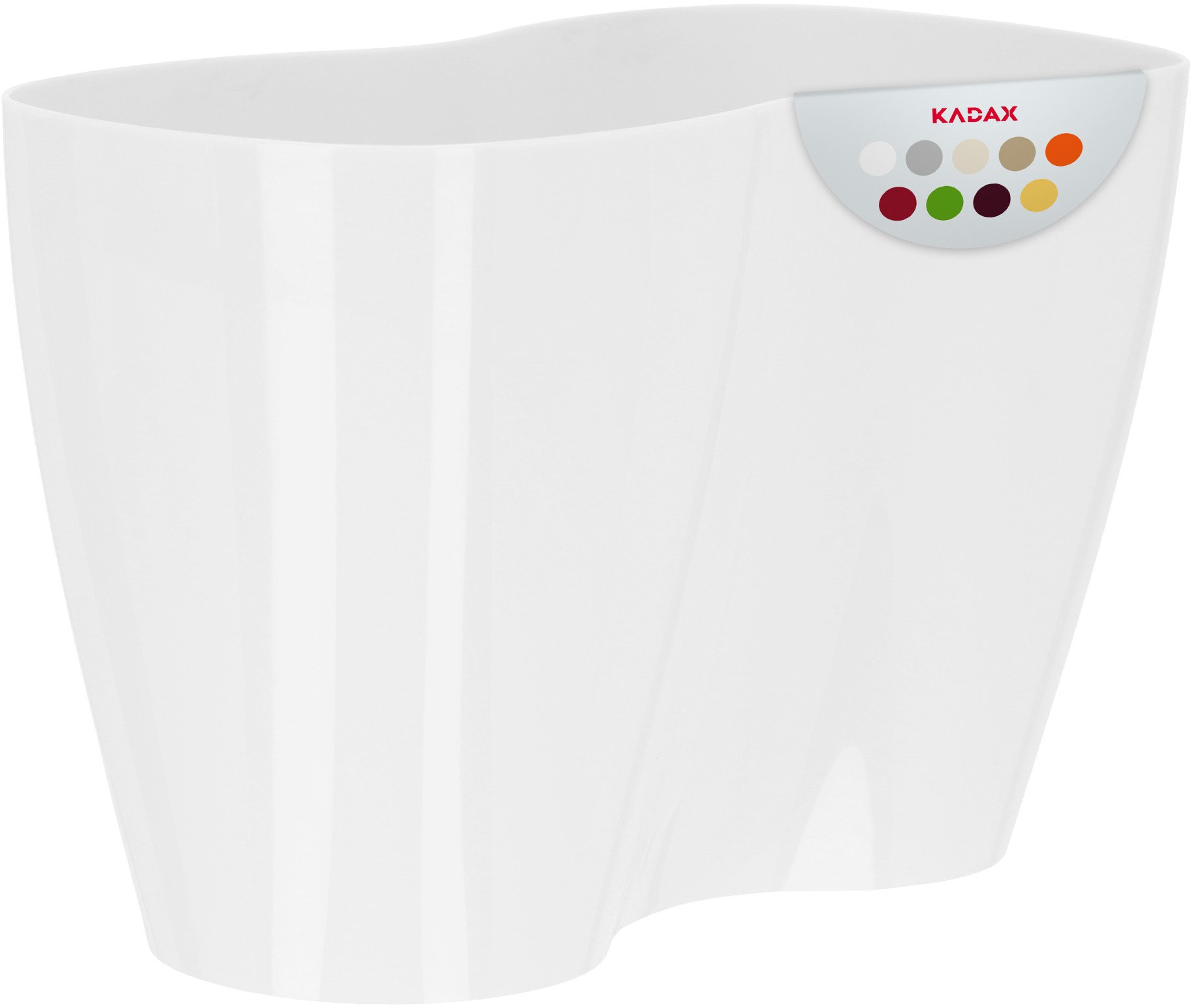 KADAX Doniczka Osłonka Na Storczyk Kwiaty Biała 23cm