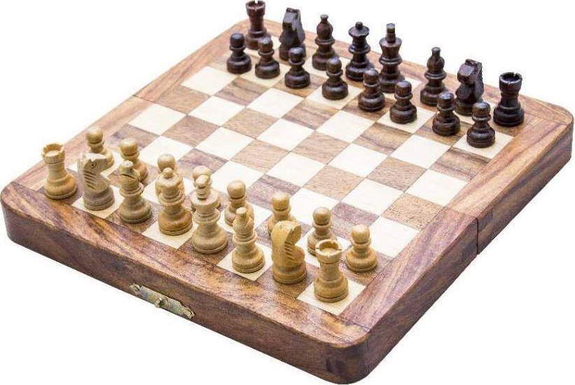 Szachy drewniane magnetyczne - gra strategiczna - G201Z