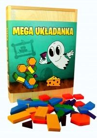 Drewniana mega układanka edukacyjna w skrzynce Buu