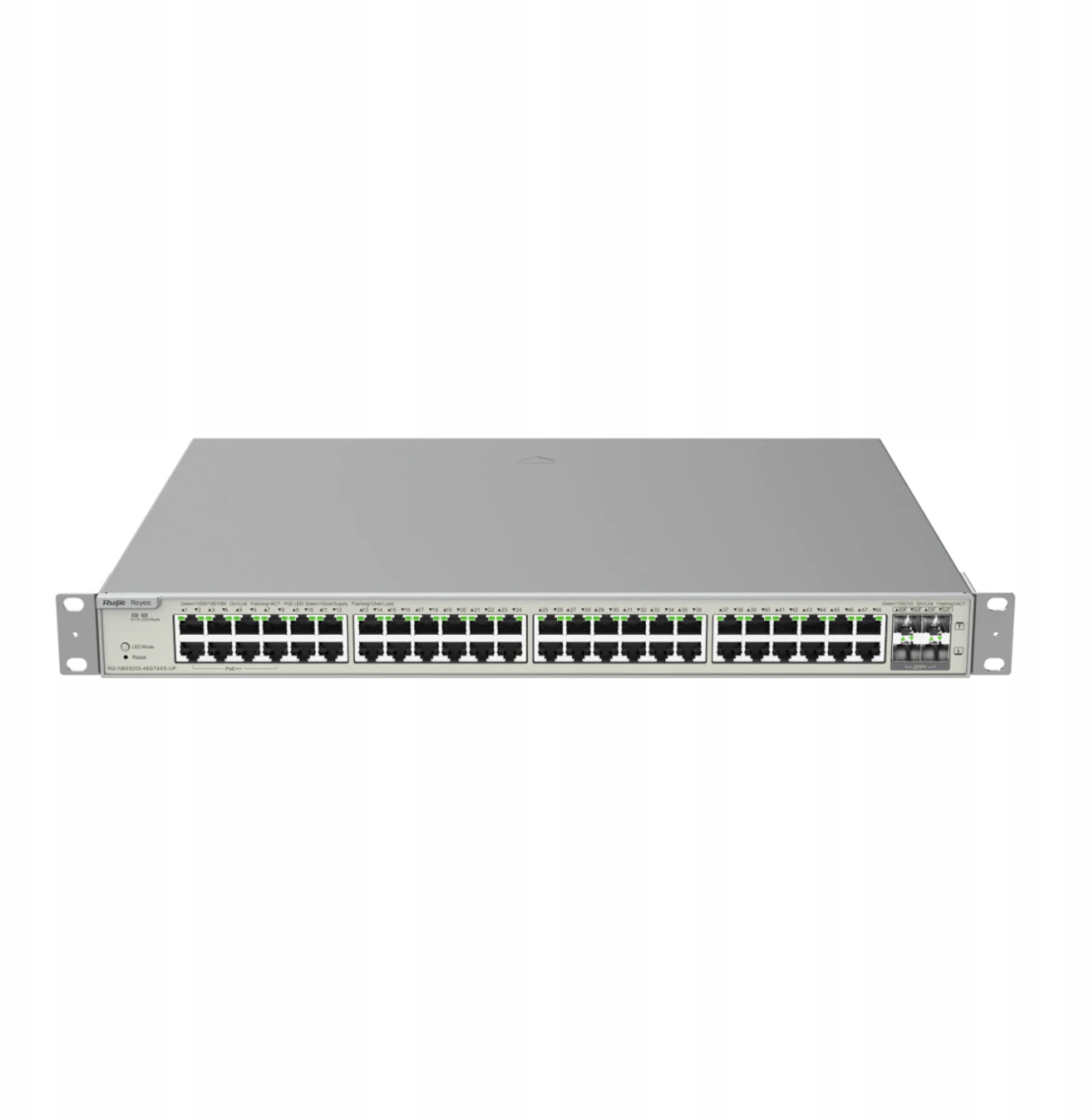 Reyee 48-Port Gigabit Layer 3 PoE Switch, 48x Gbit, 4x SFP+, 740W Switche (RG-NBS5200-48GT4XS-UP)