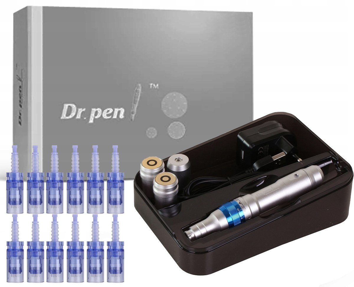 Profesjonalny Dr Pen Ultima Derma Pen + 12 Kartridży mikroigłowych Braders