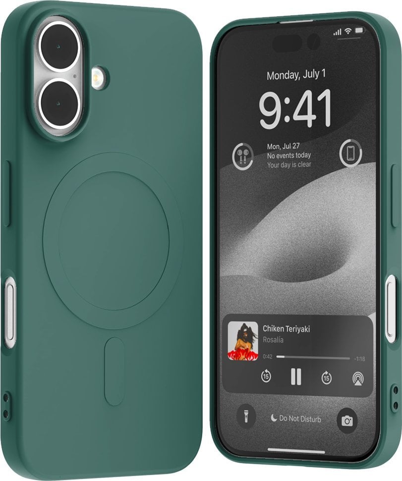 Mercury Mercury MagSafe Semi-Silicone iPhone 16 6,1" zielony/green