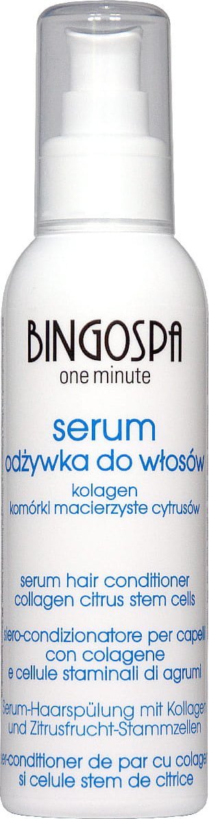 BingoSpa Serum odżywka do włosów - kolagen, komórki macierzyste cytrusów one minute