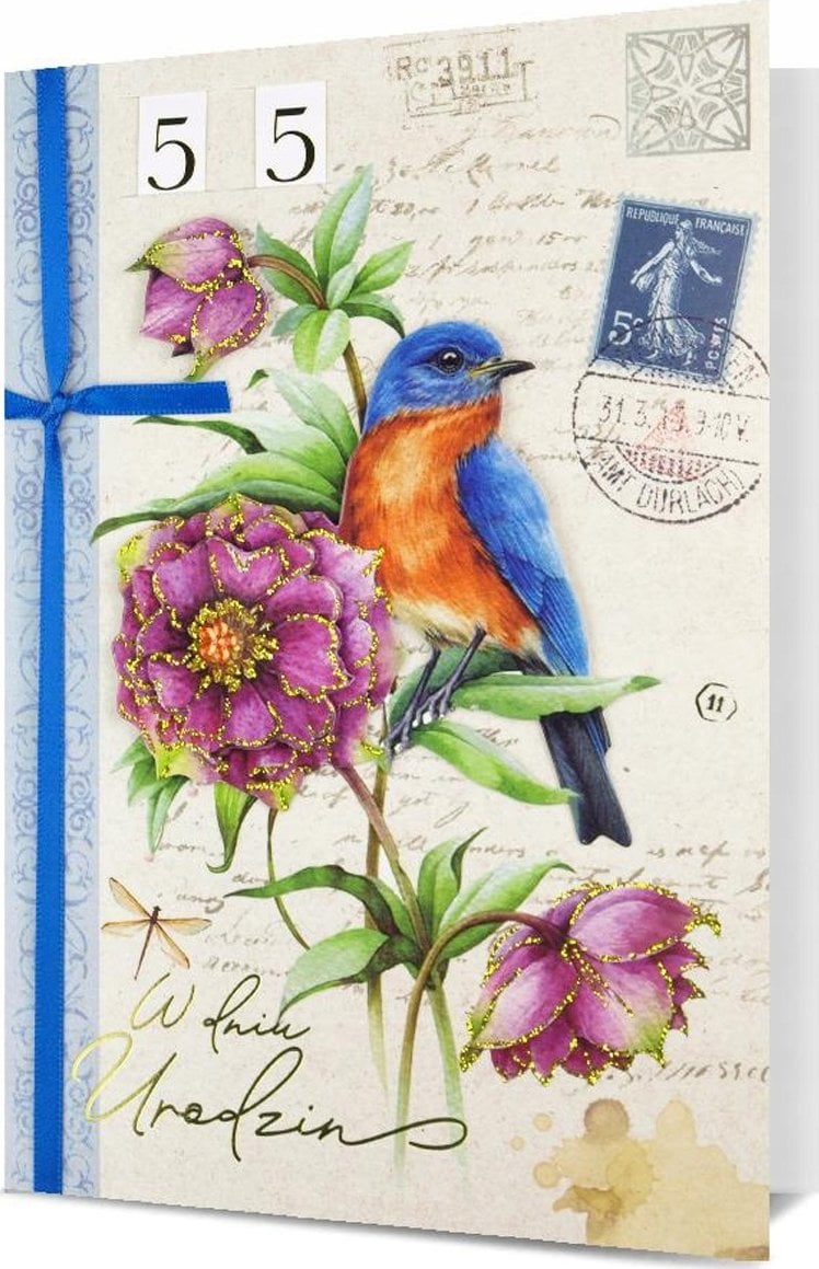 KUKARTKA Karnet B6 Urodziny (wymienne cyfry)