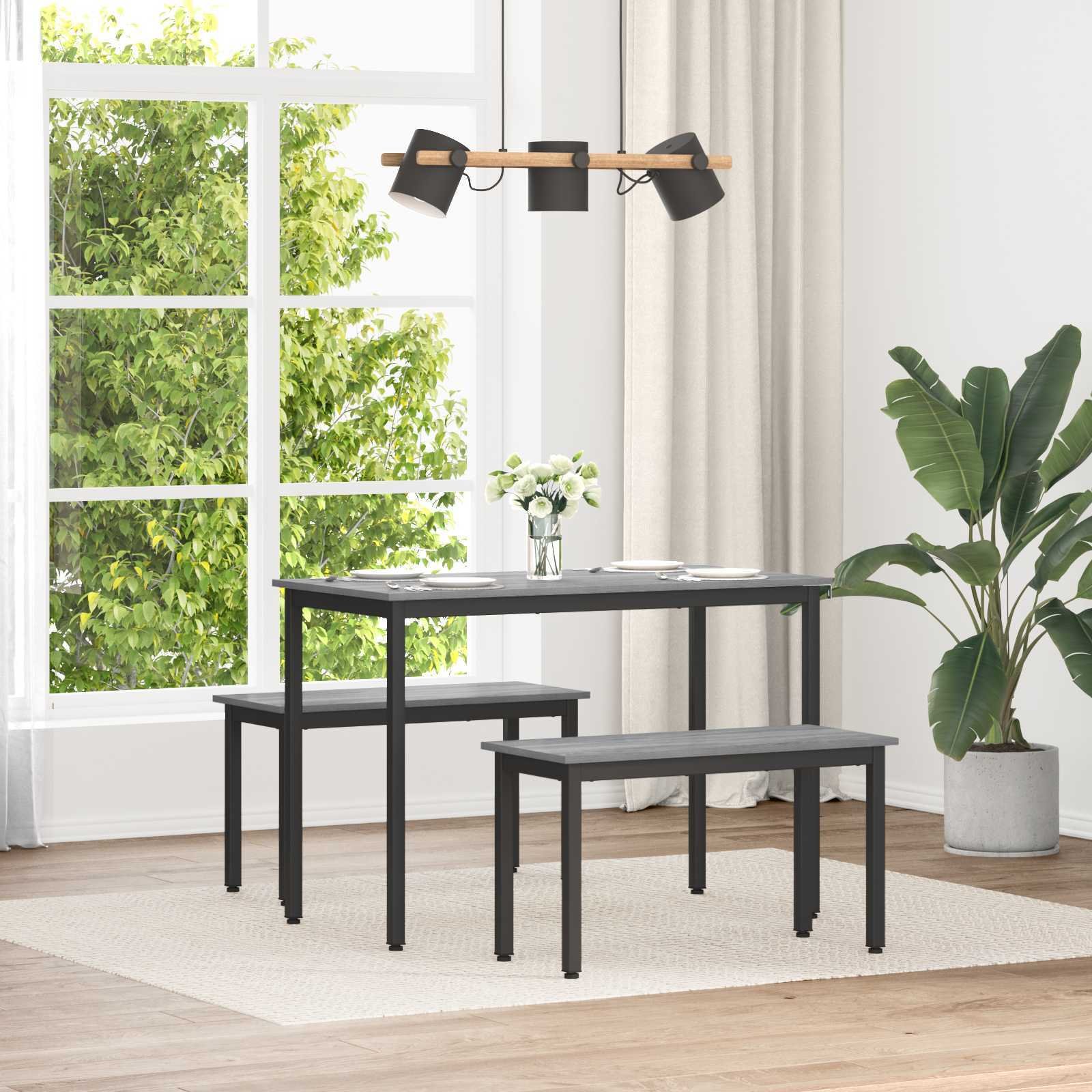 vidaXL ławka Szary Sonoma 80 x 35 x 45 cm