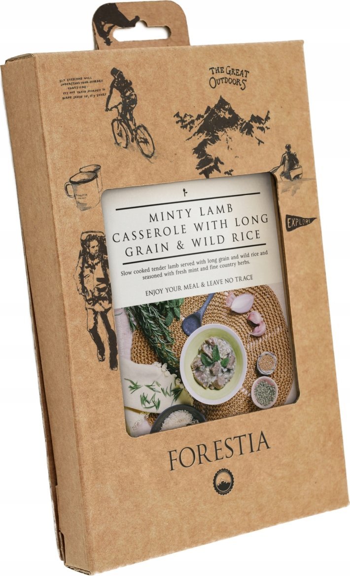 Forestia Zapiekanka z jagnięciną w sosie miętowym z ryżem, 350g, [Minsillia lamb'casserole long grain rice - SH]