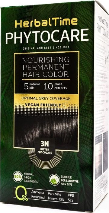 ENERGY OF VITAMINS HERBAL TIME Phytocare Farba do włosów naturalna 3N Bitter Chocolate