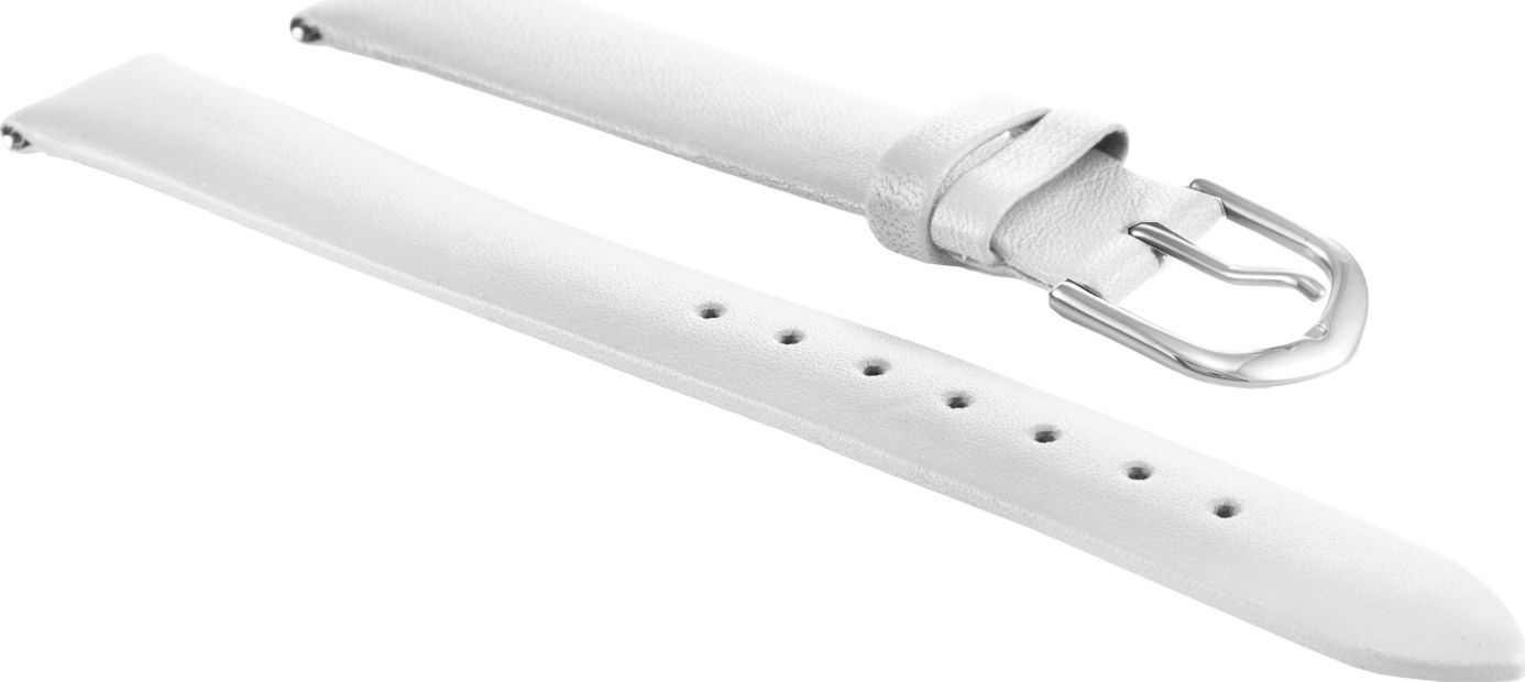 Bisset Biały pasek skórzany BISSET BS213- 16mm