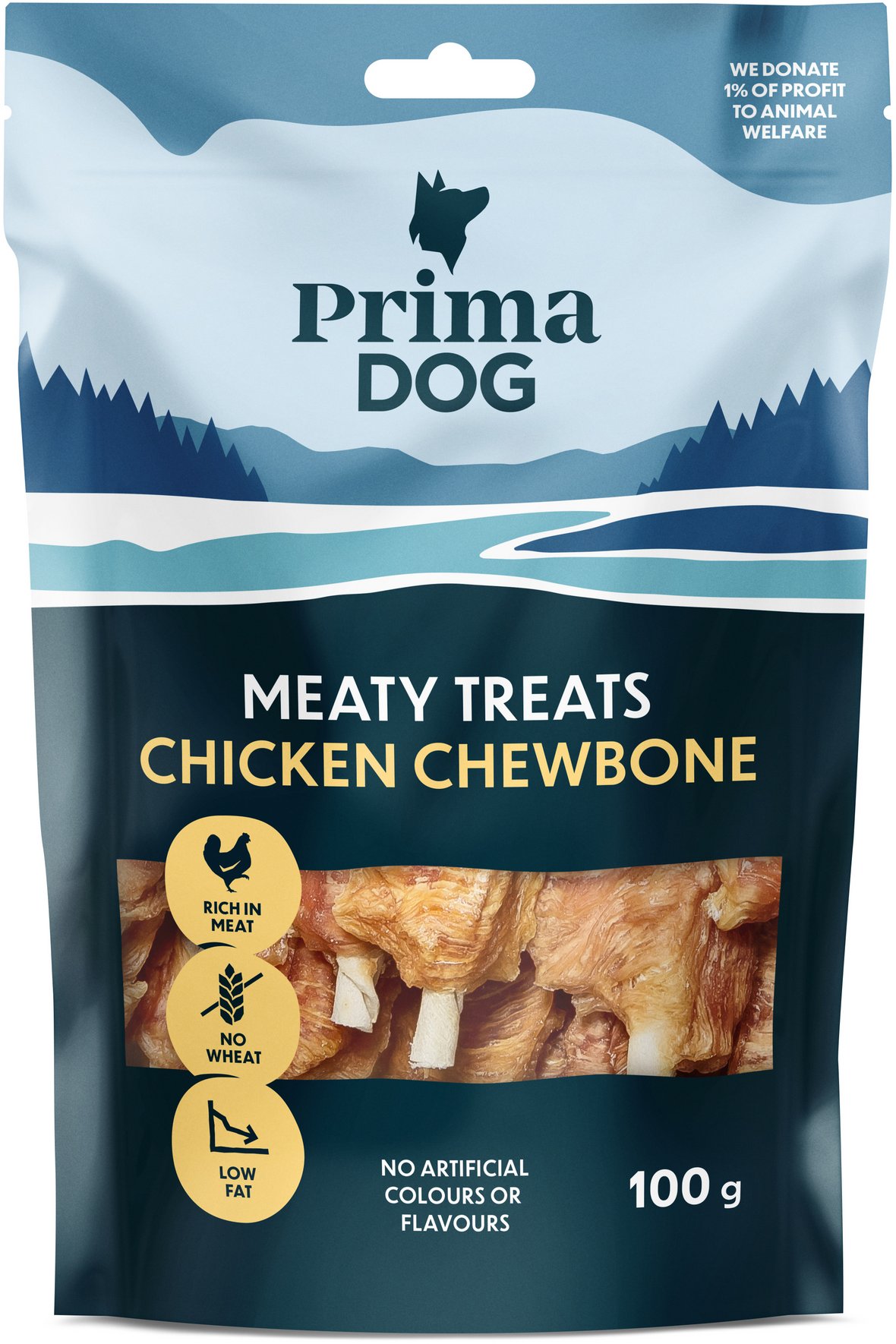 DOG TREAT CHICKEN CHEWBONE 100 G